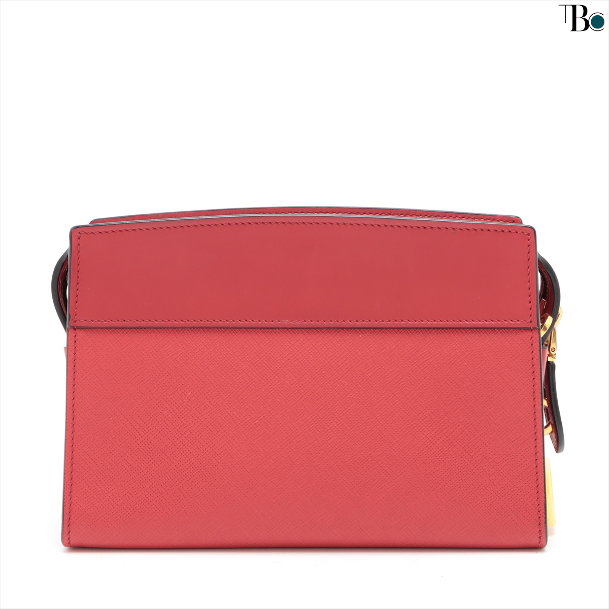 Preowned Prada Calfskin Red Leather Crossbody Bag