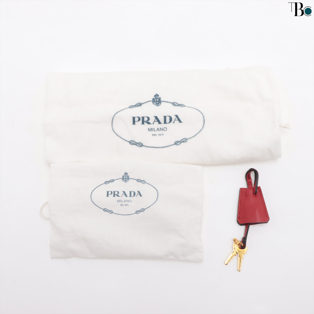 Preowned Prada Calfskin Red Leather Crossbody Bag