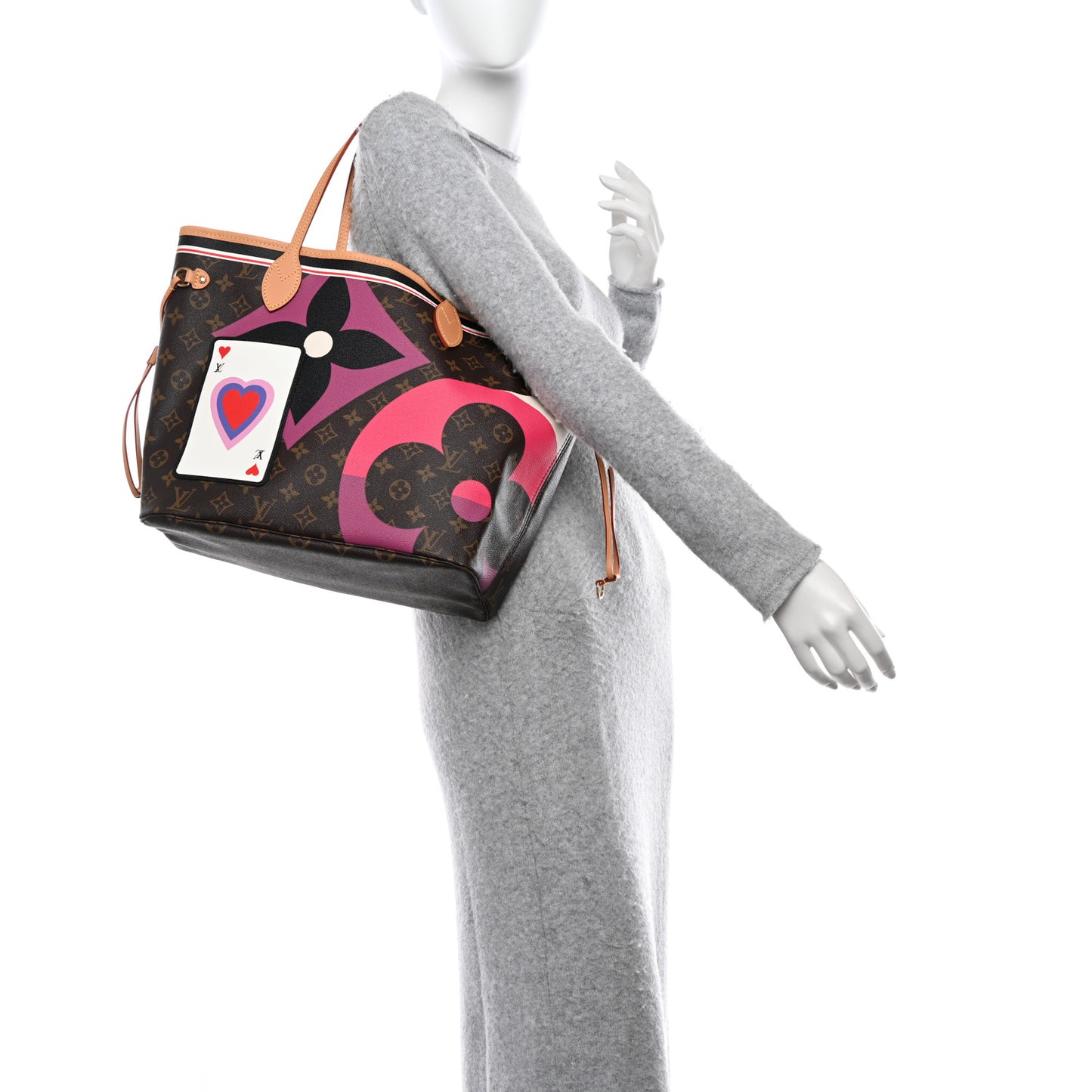 Preowned Louis Vuitton Limited Edition Game On Neverful MM Tote with Pouch