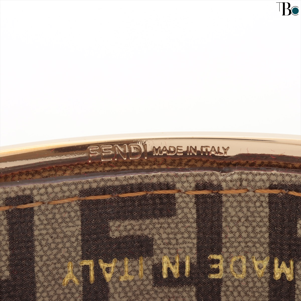 Preowned Fendi Canvas and metal bracelet