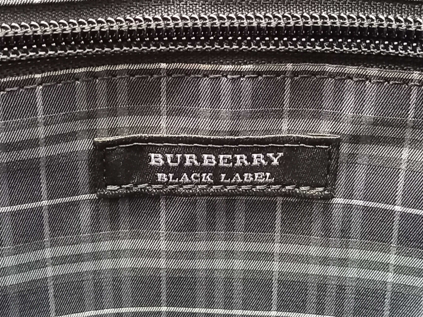 Brand New Burberry Nylon and Leather Briefcase with Strap