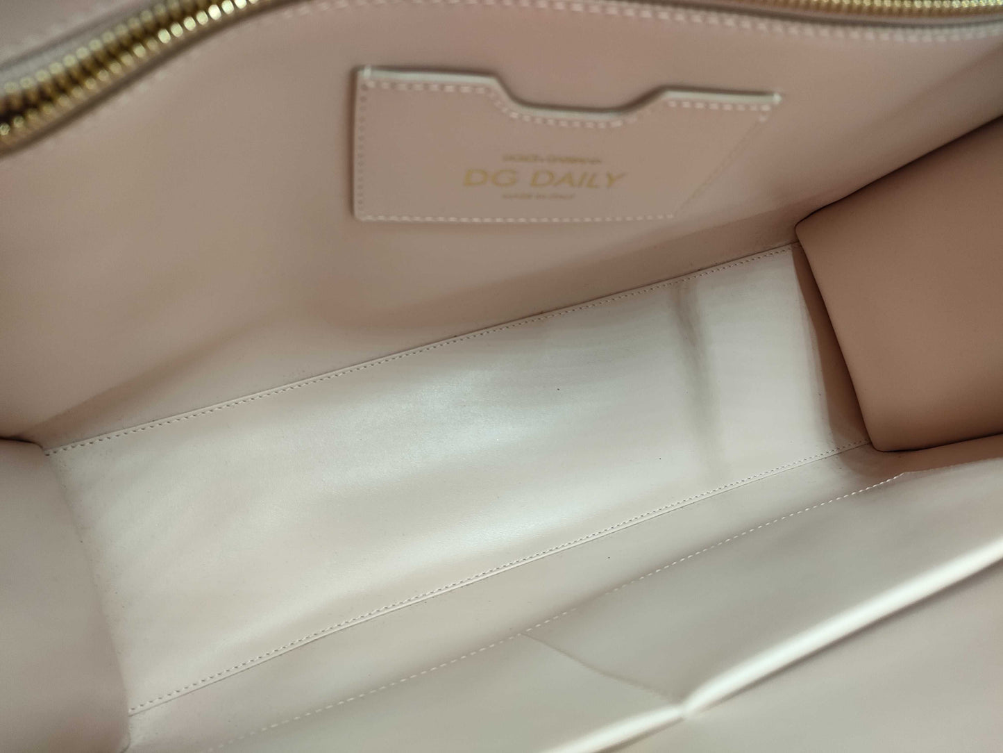 Brand New Dolce & Gabbana Calfskin Leather Pink Shopper's Tote