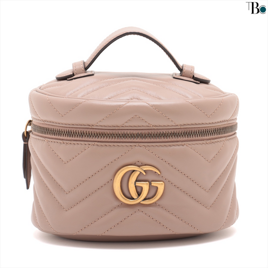 Preowned Gucci Marmont Leather Vanity Backpack