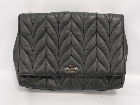 Preowned Kate Spade Black quilted Leather Crossbody Bag