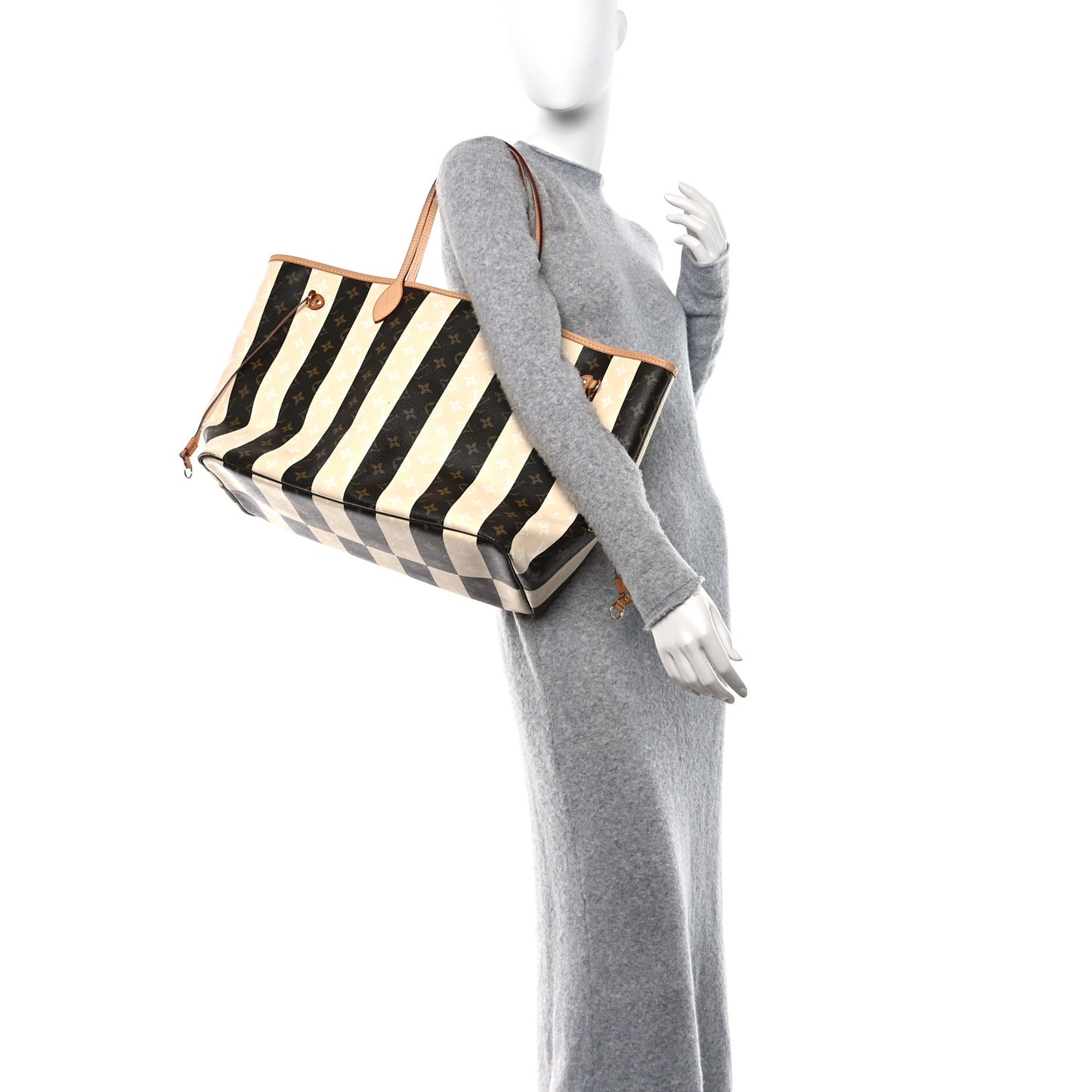 Preowned Louis Vuitton Limited Edition Neverful Rayures Tote Bag