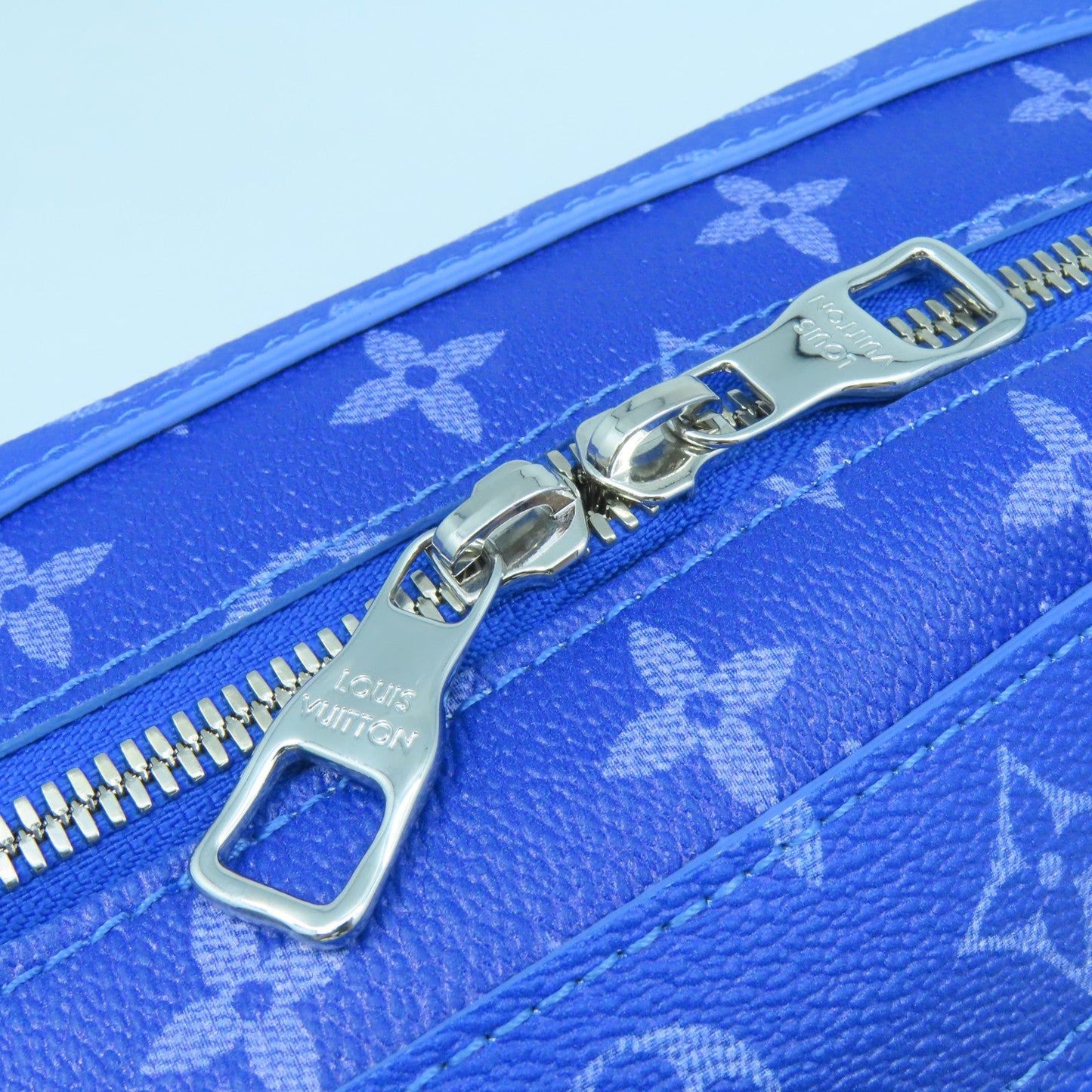 Preowned Louis Vuitton Limited Edition Clouds Blue Monogram Soft Truck bag